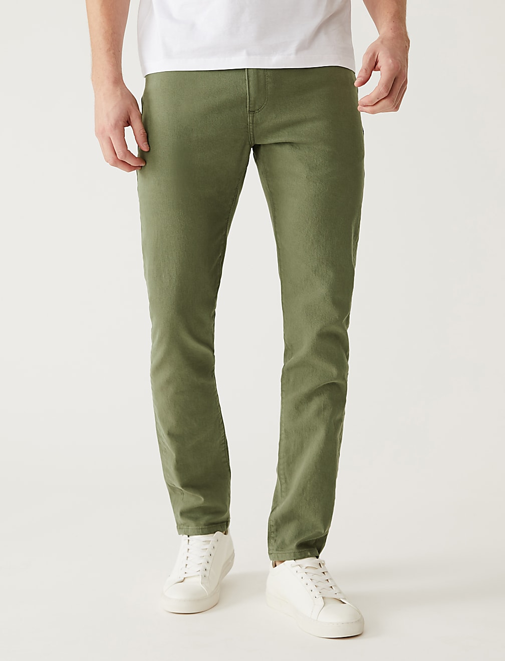 Slim Fit Tea Dyed Stretch Jeans