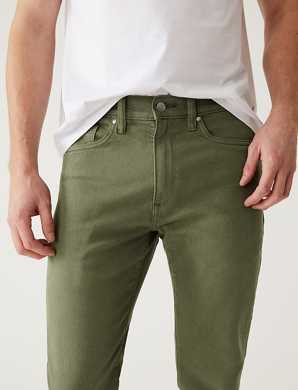 Slim Fit Tea Dyed Stretch Jeans