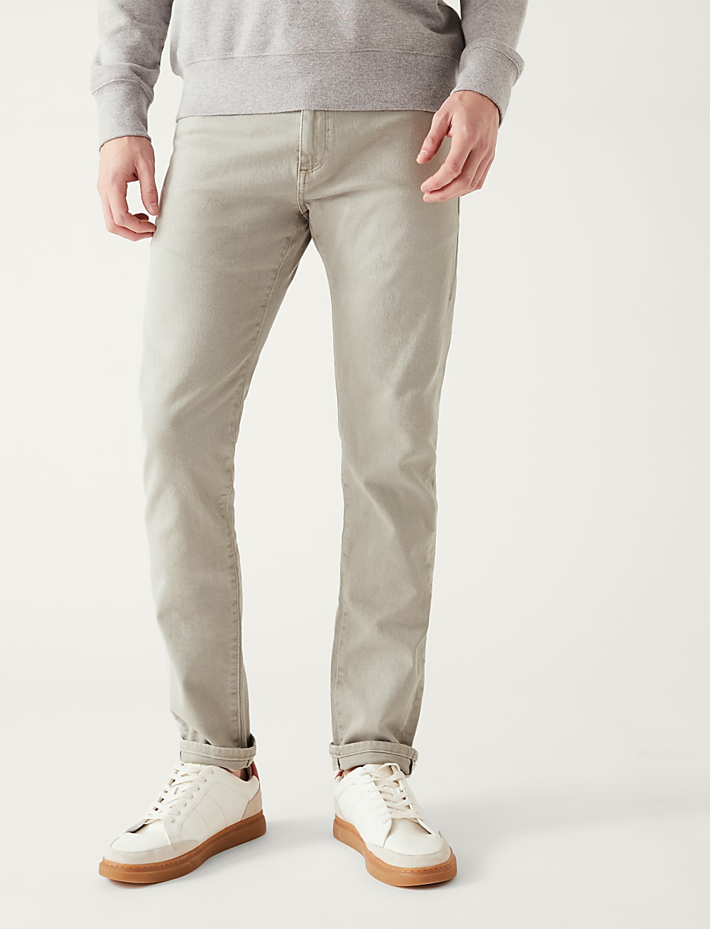 Slim Fit Tea Dyed Stretch Jeans
