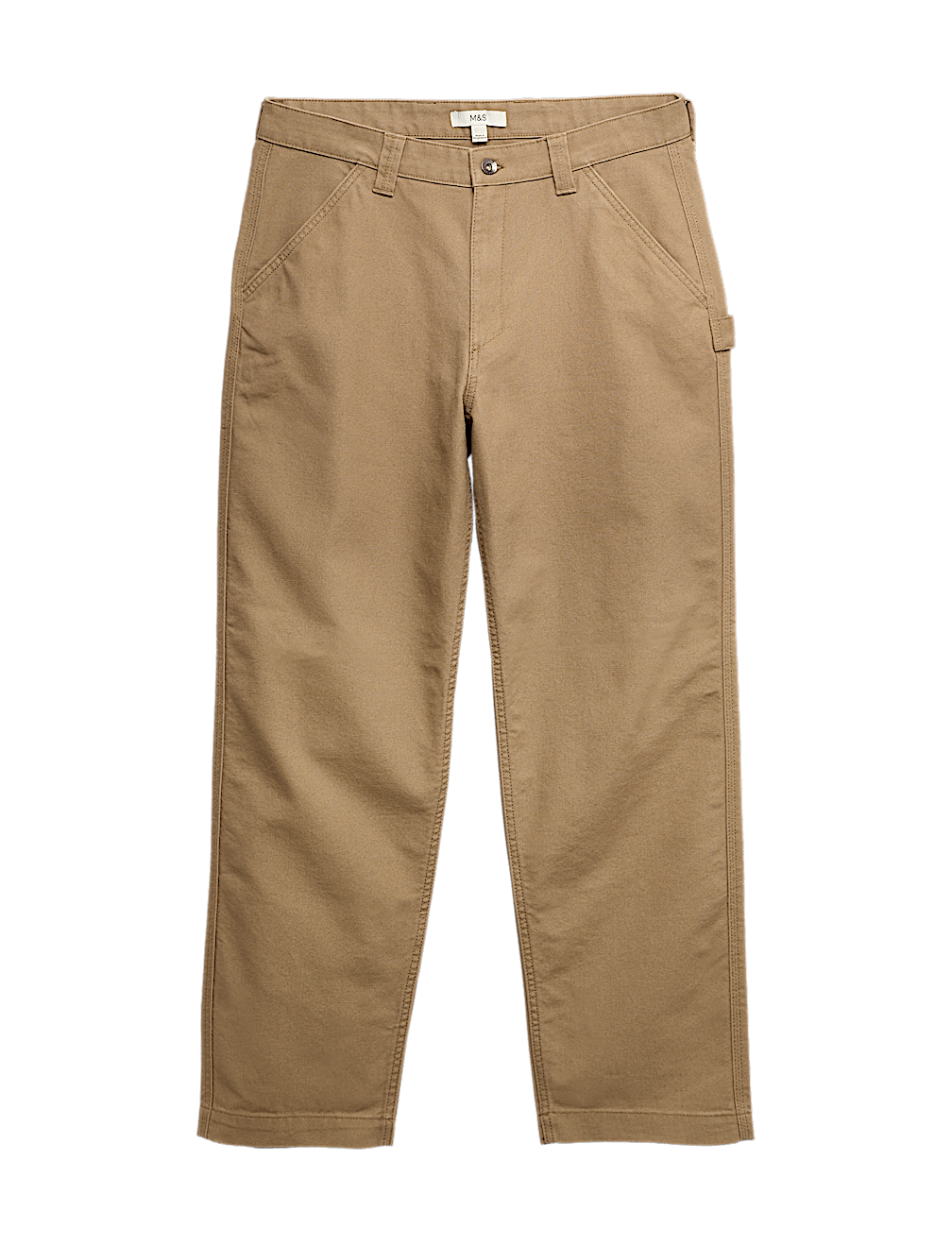 Loose Fit Pure Cotton Utility Trousers