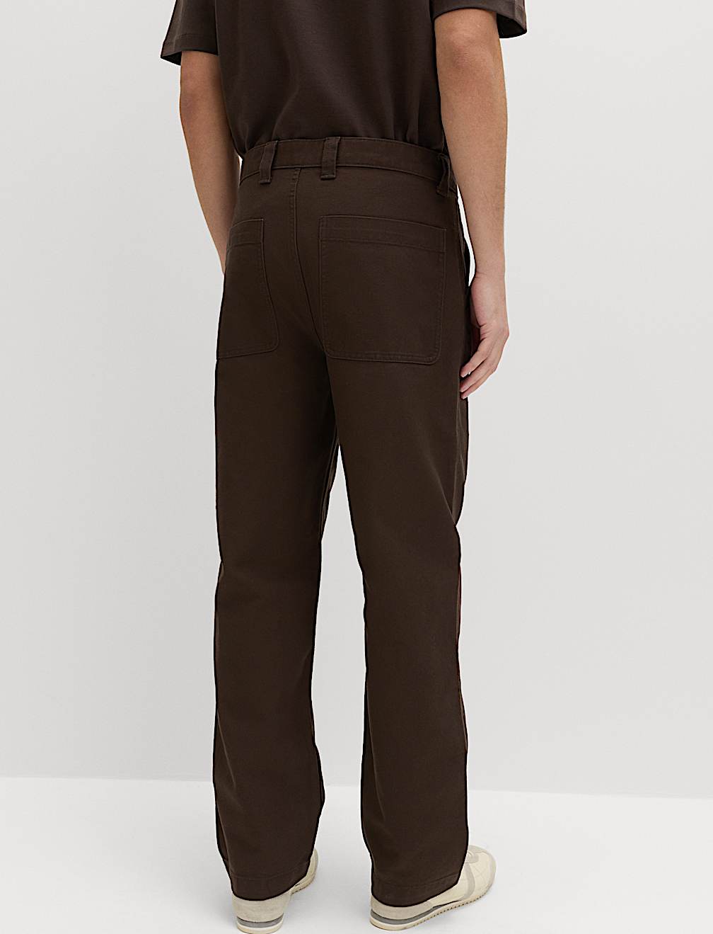 Loose Fit Pure Cotton Utility Trousers