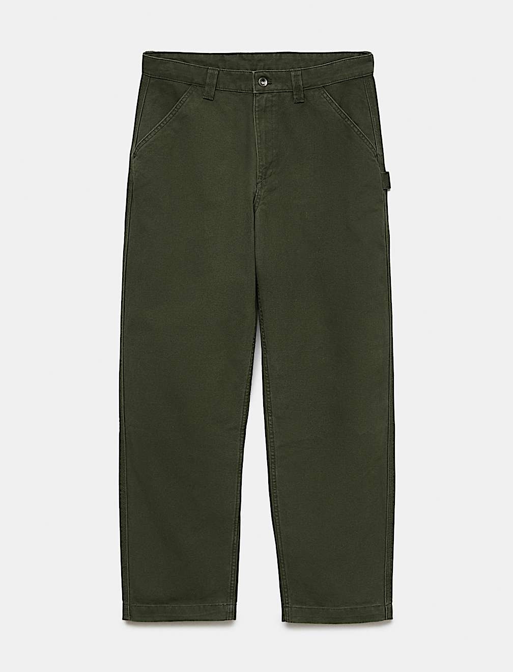Loose Fit Pure Cotton Utility Trousers
