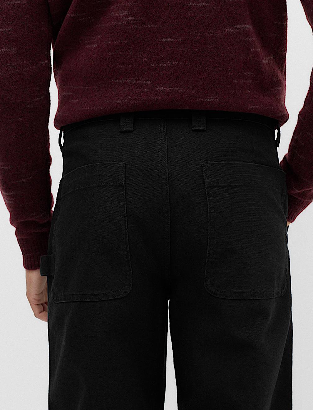 Loose Fit Pure Cotton Utility Trousers