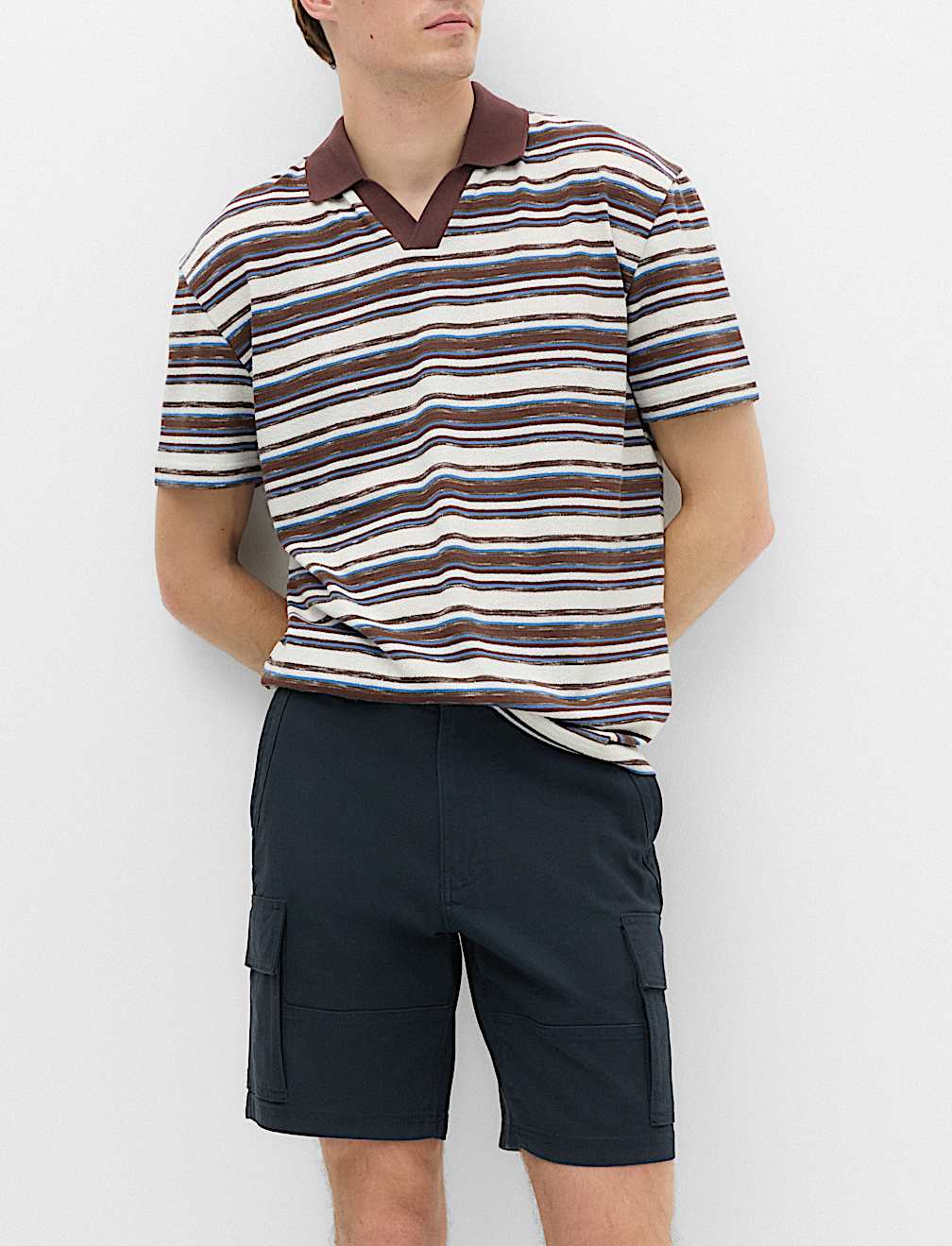 Straight Fit Stretch Cargo Short