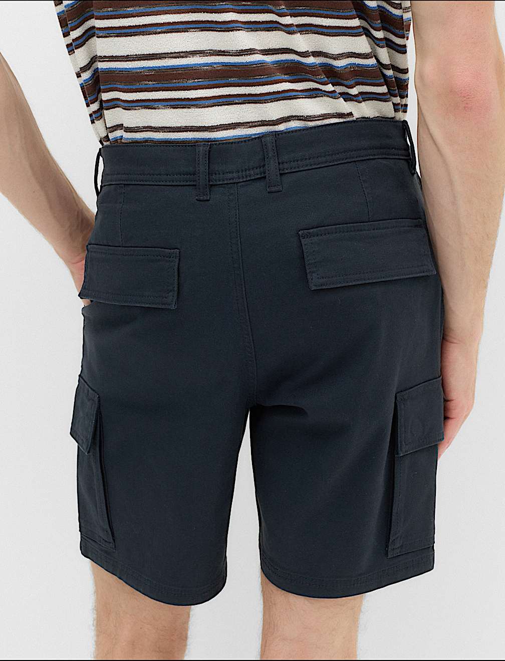 Straight Fit Stretch Cargo Short