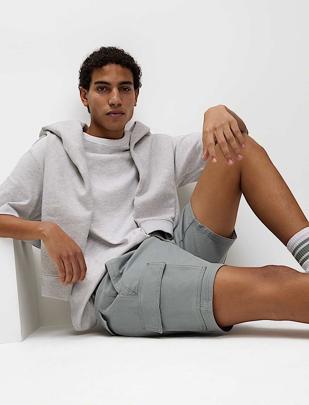 Straight Fit Stretch Cargo Short