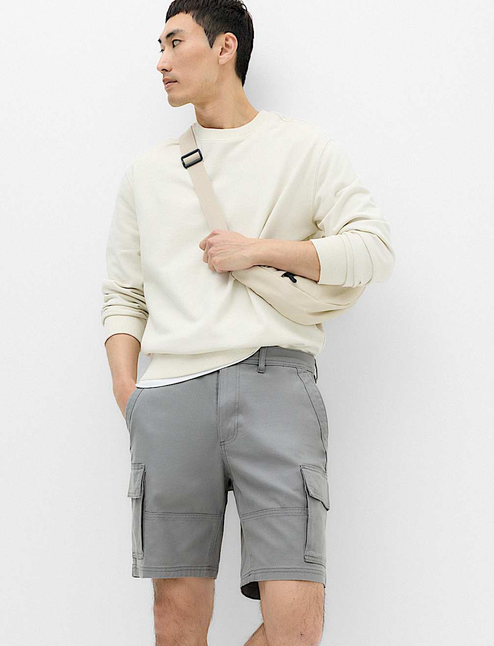 Straight Fit Stretch Cargo Short