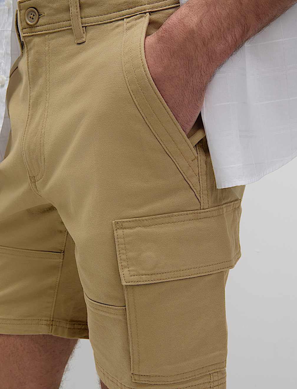 Straight Fit Stretch Cargo Short