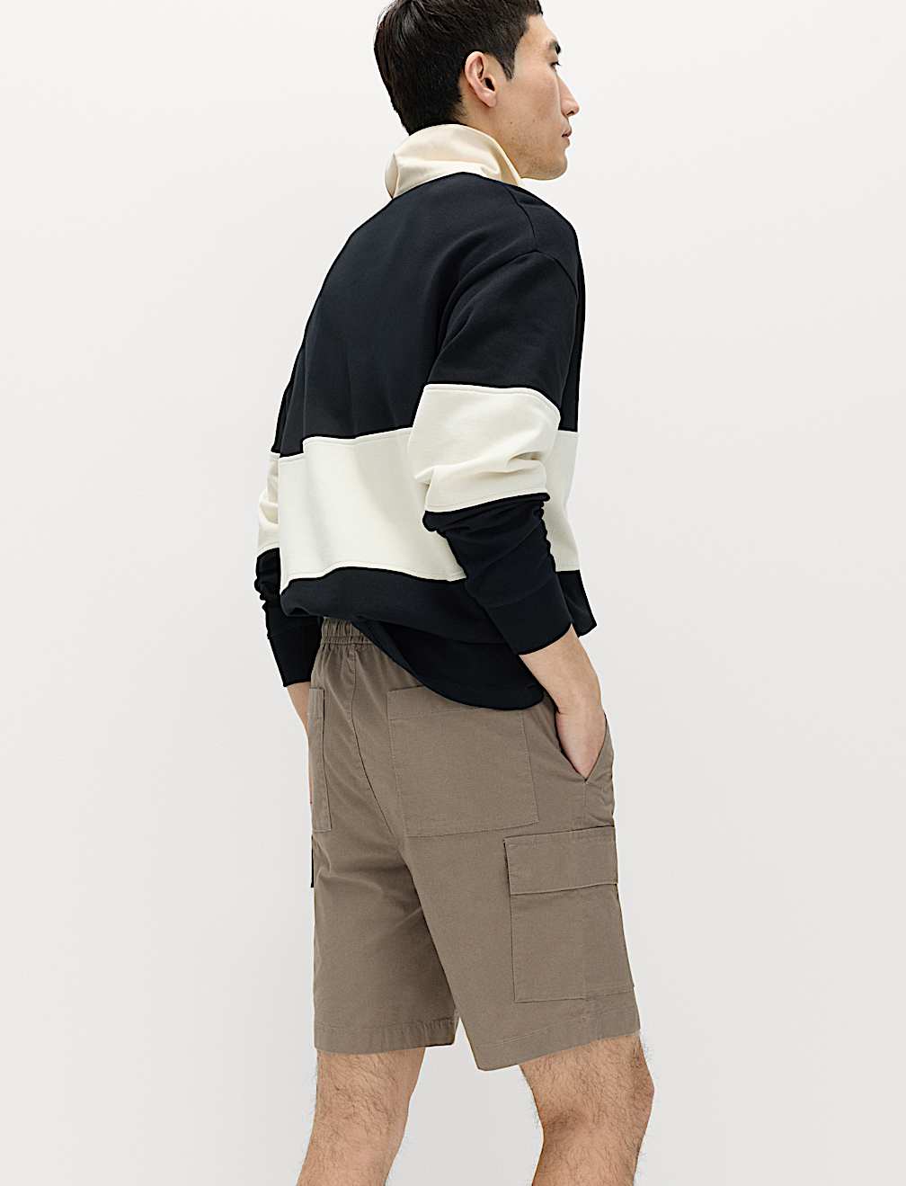 Elasticated Waist Ripstop Cargo Shorts