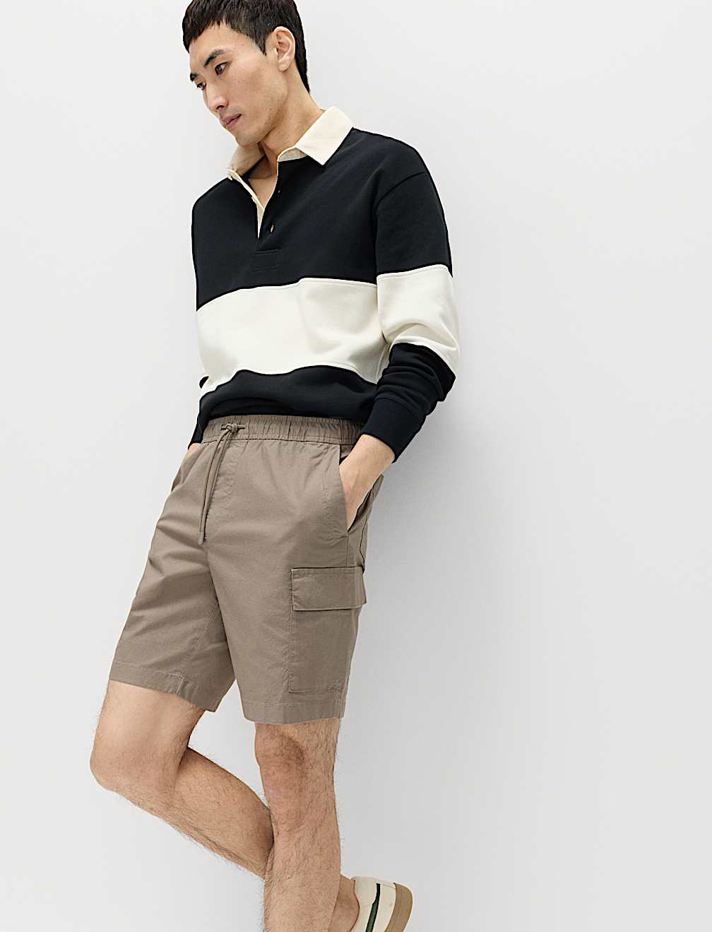 Elasticated Waist Ripstop Cargo Shorts