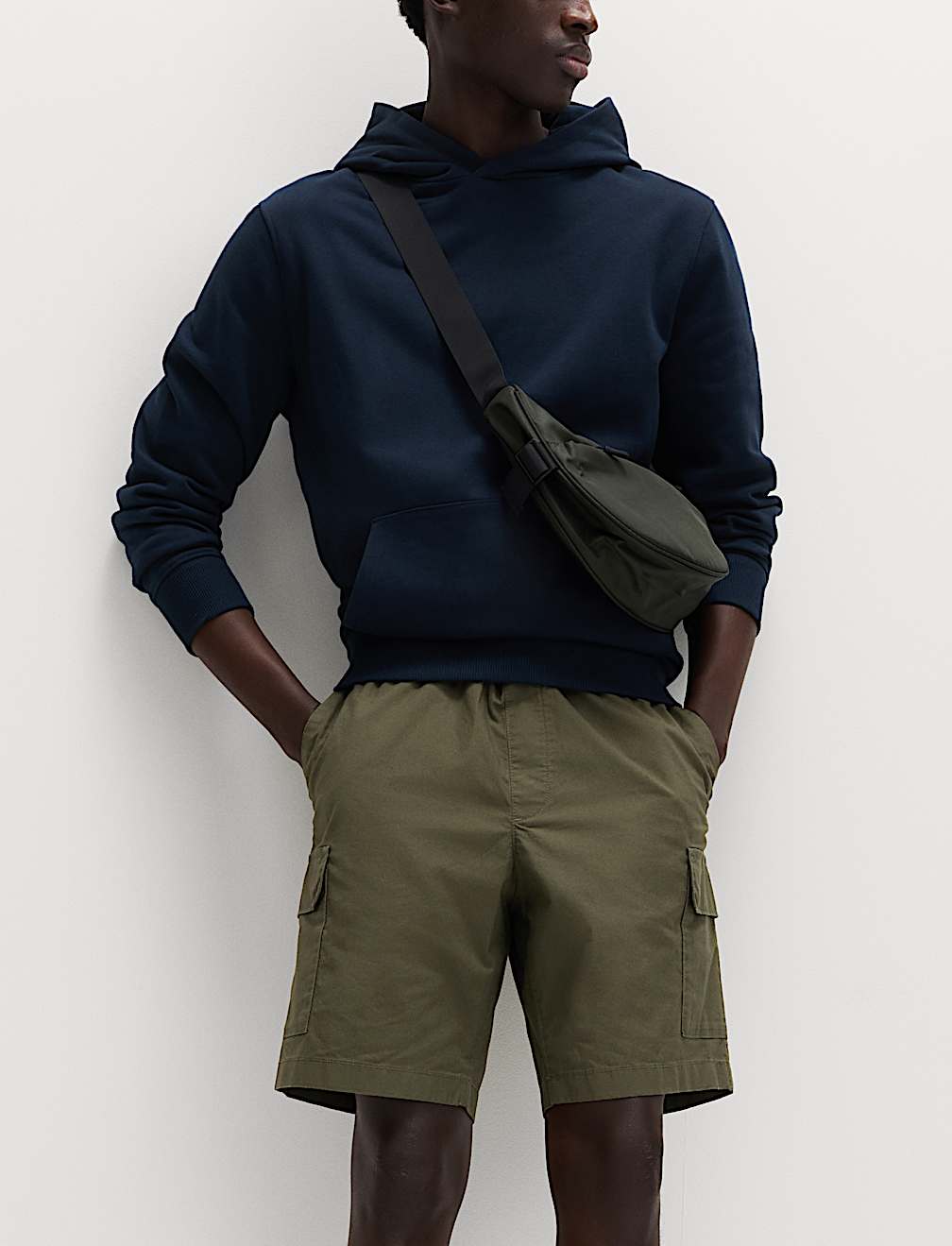 Elasticated Waist Ripstop Cargo Shorts