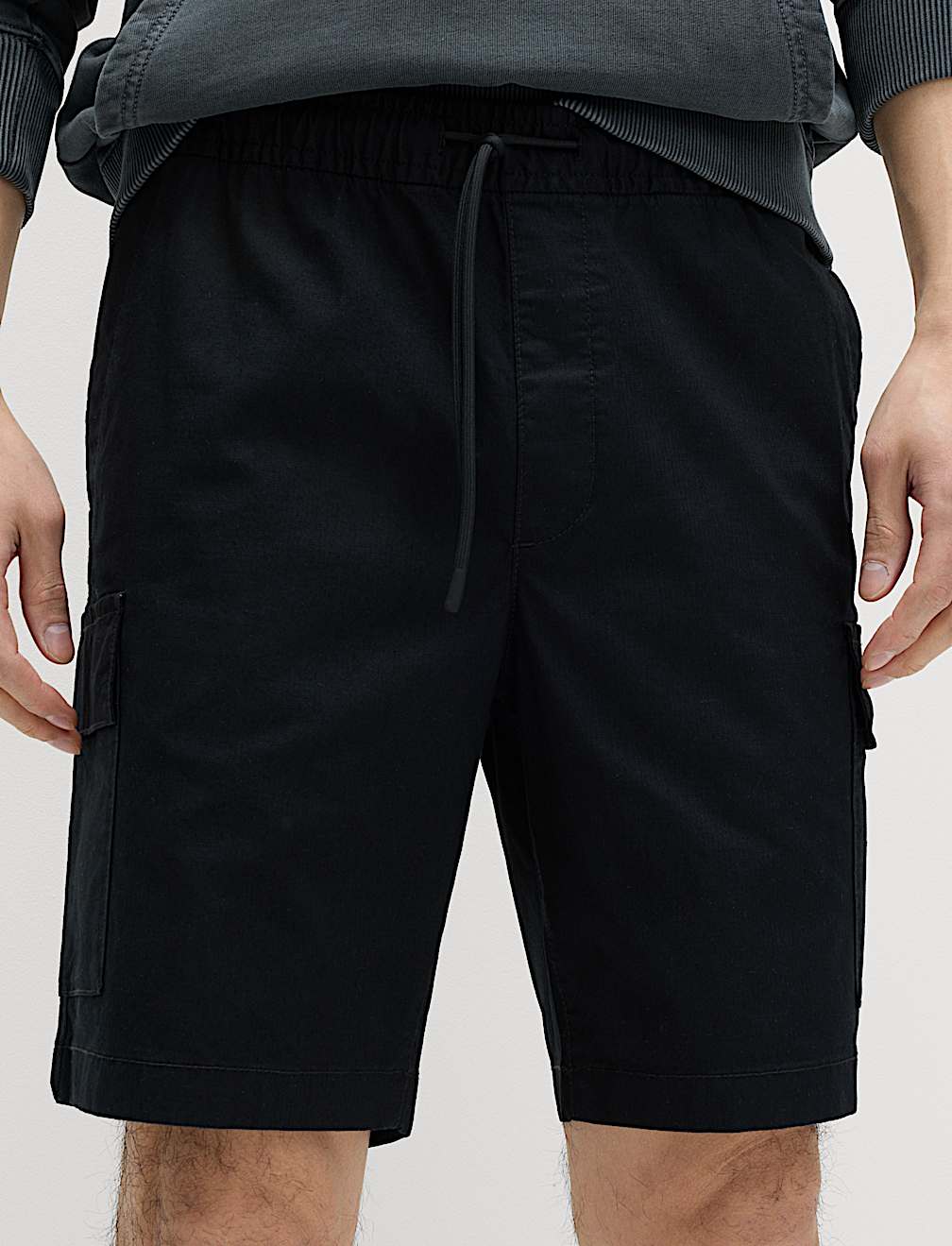 Elasticated Waist Ripstop Cargo Shorts