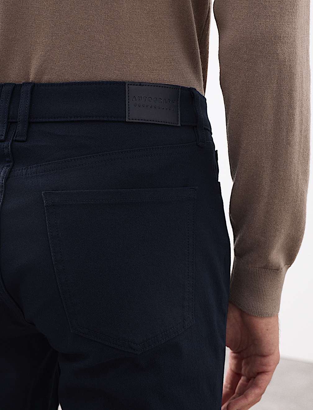 Slim Fit Performance Twill 5 Pocket Trousers