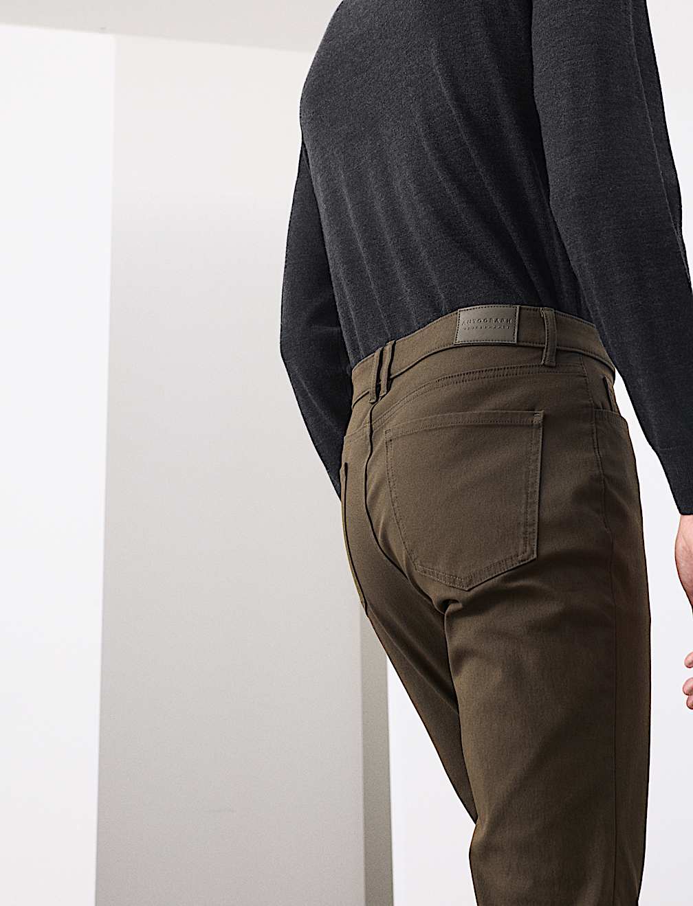 Cotton Rich Twill Performance Trousers