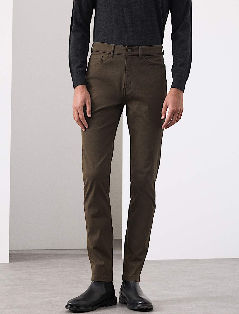Cotton Rich Twill Performance Trousers