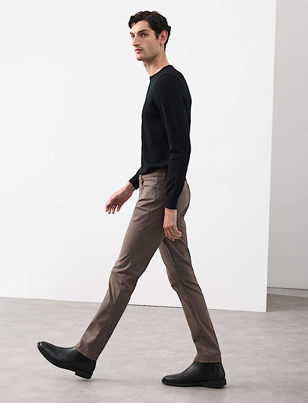 Slim Fit Performance Twill 5 Pocket Trousers