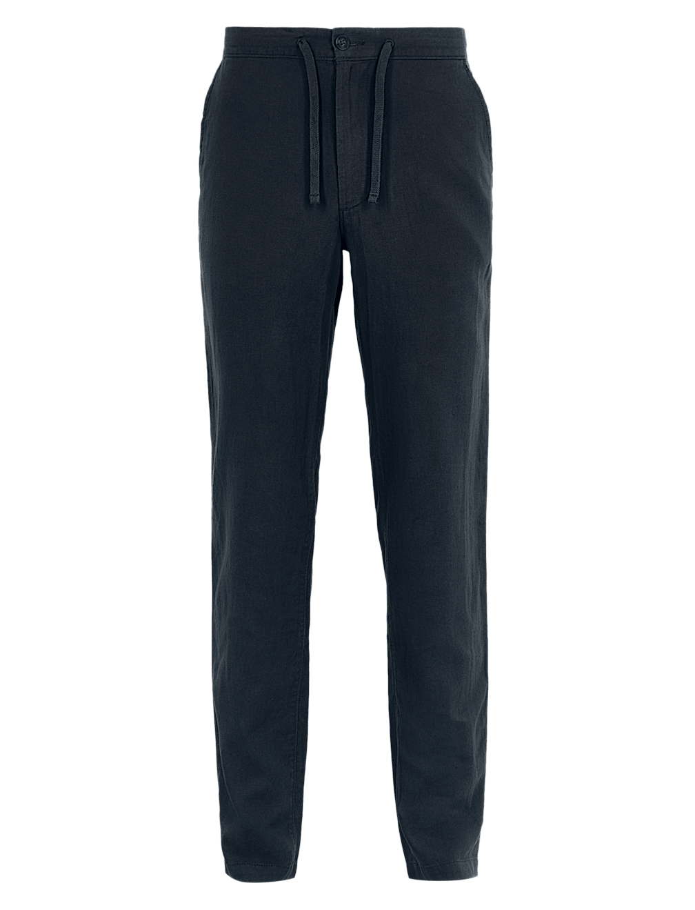 Linen Mix Plain Regular Fit Trouser