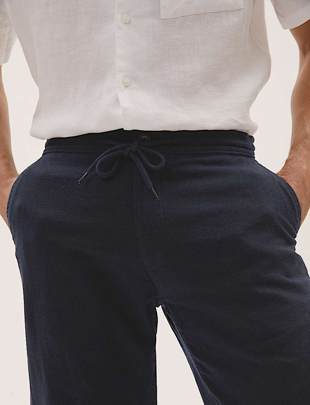 Regular Fit Linen Trousers