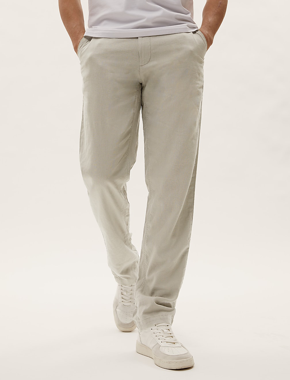 Marks and spencer mens linen trousers deals