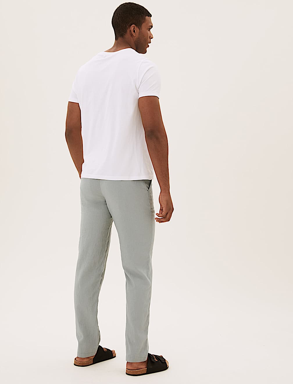 Regular Fit Linen Trousers