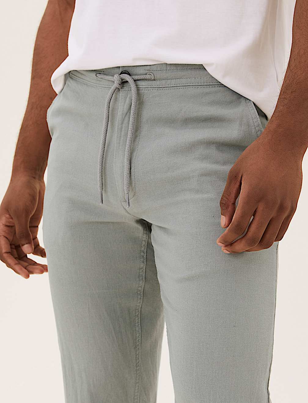 Regular Fit Linen Trousers
