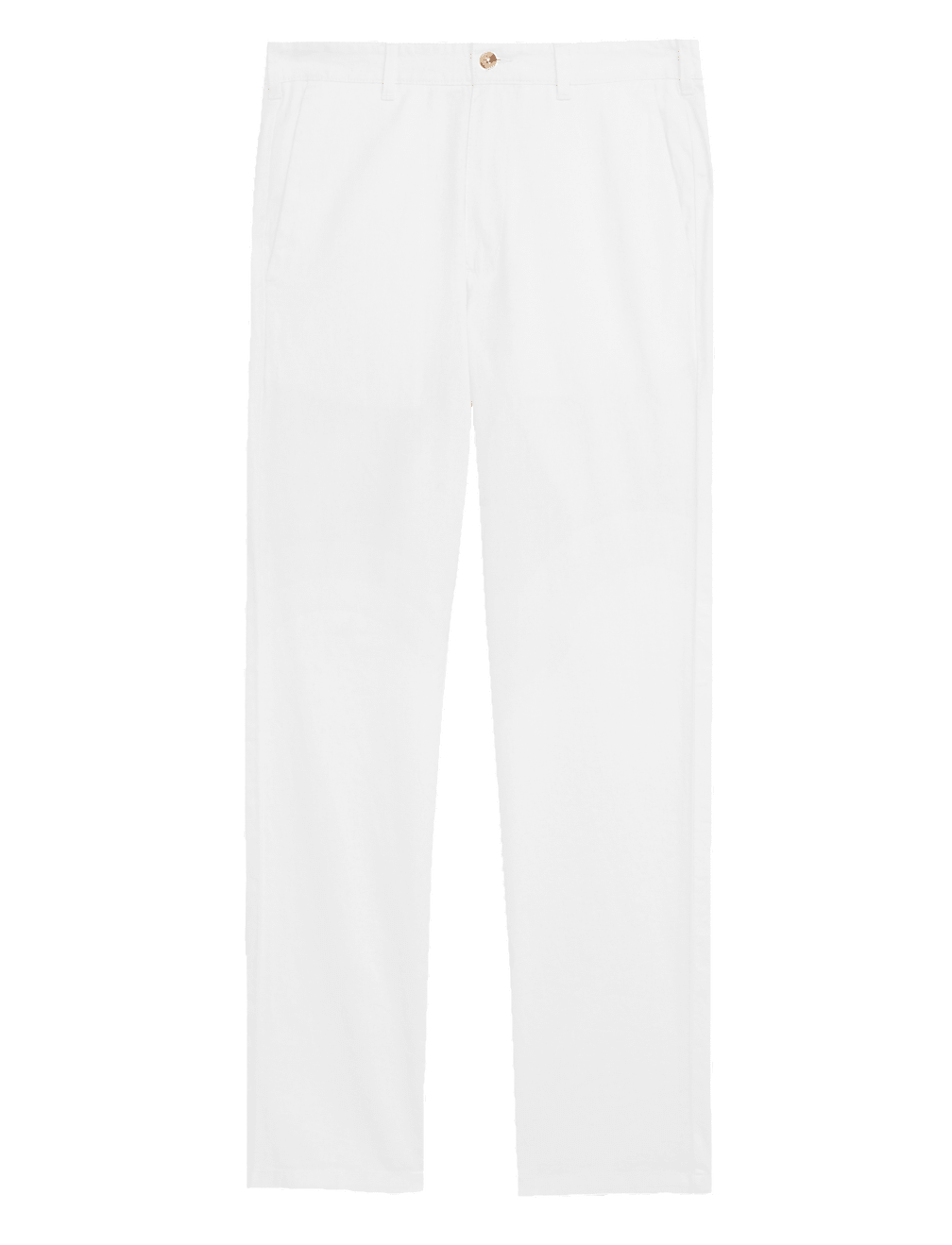 Linen Mix Plain Regular Fit Trousers