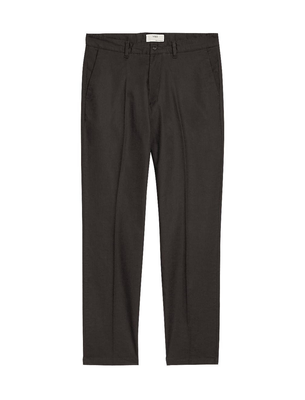 Regular Fit Linen Blend Stretch Chinos