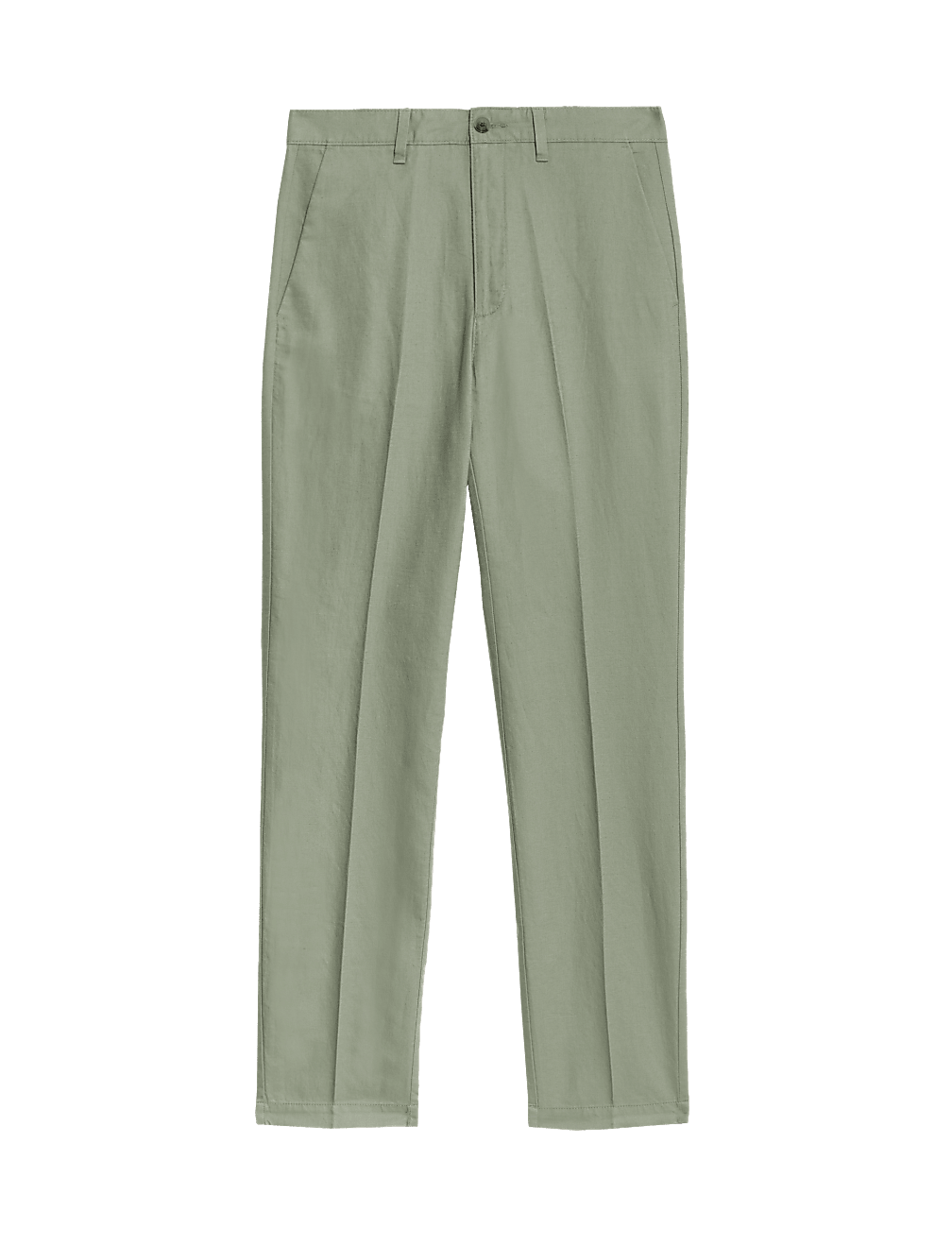 Regular Fit Cotton Linen Blend Chinos