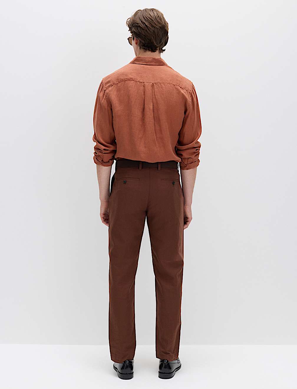 Regular Fit Linen Blend Chinos