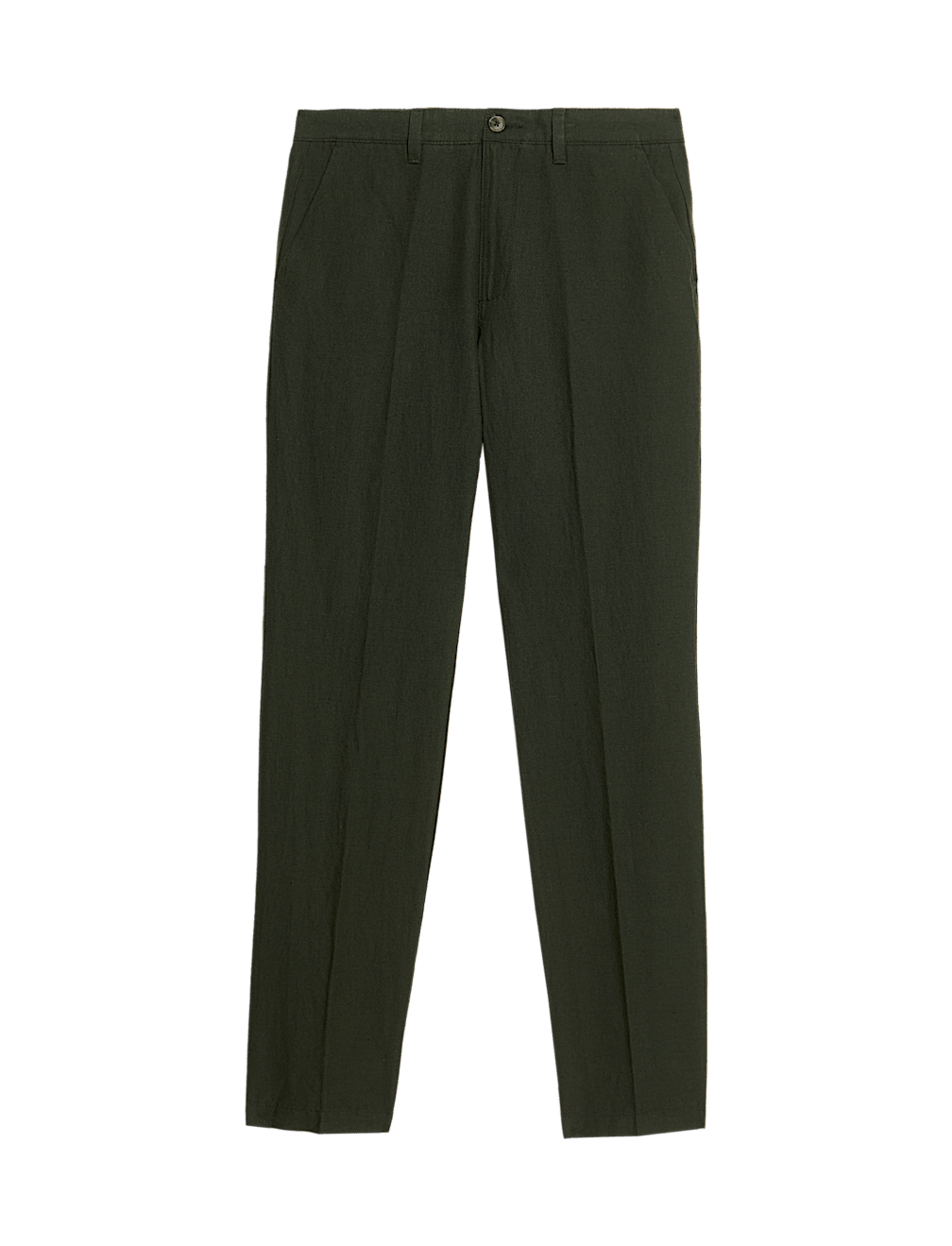 Regular Fit Cotton Linen Blend Chinos