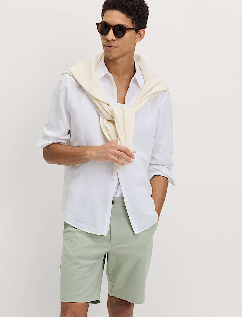 Regular Fit Stretch Chino Shorts