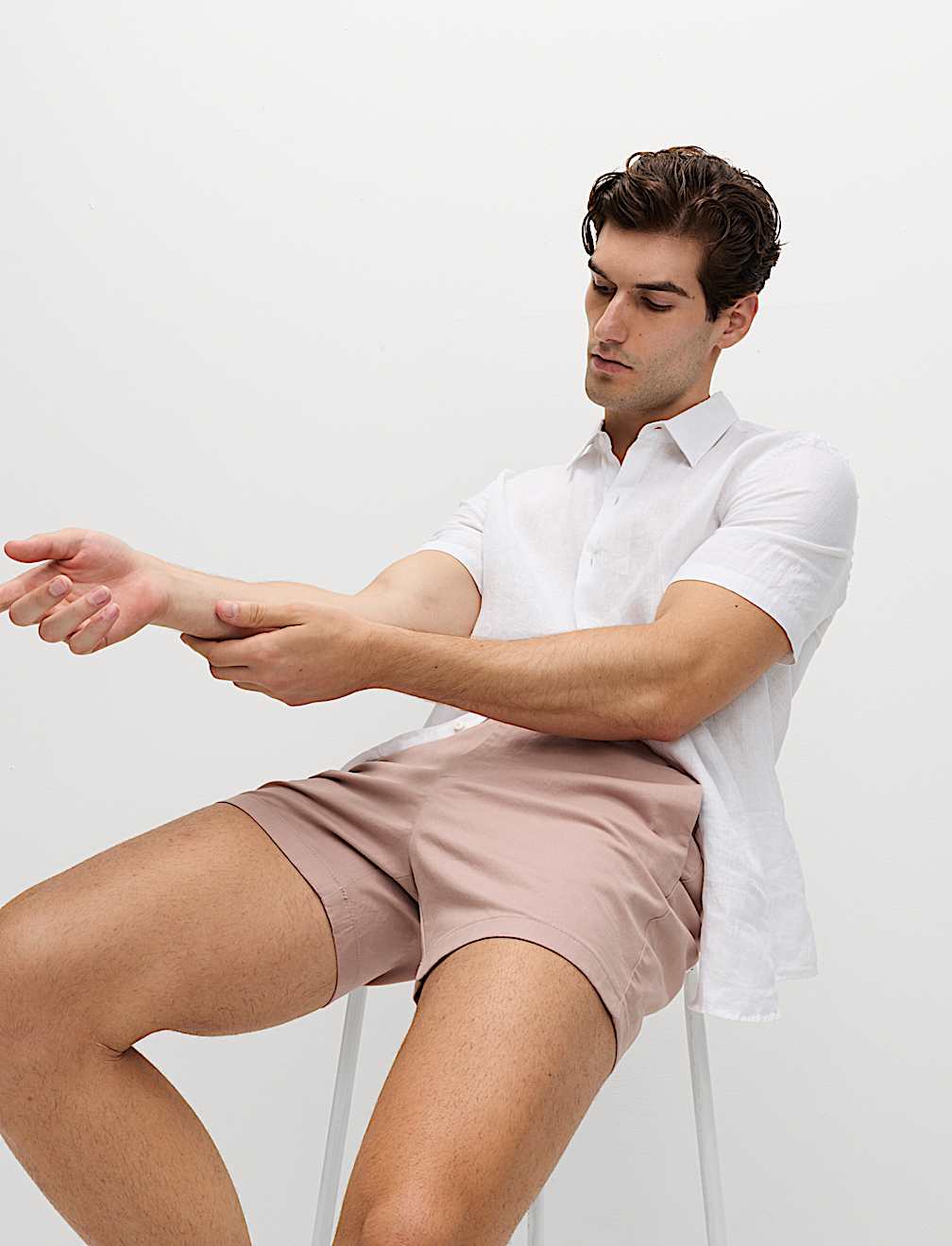 Regular Fit Stretch Chino Shorts