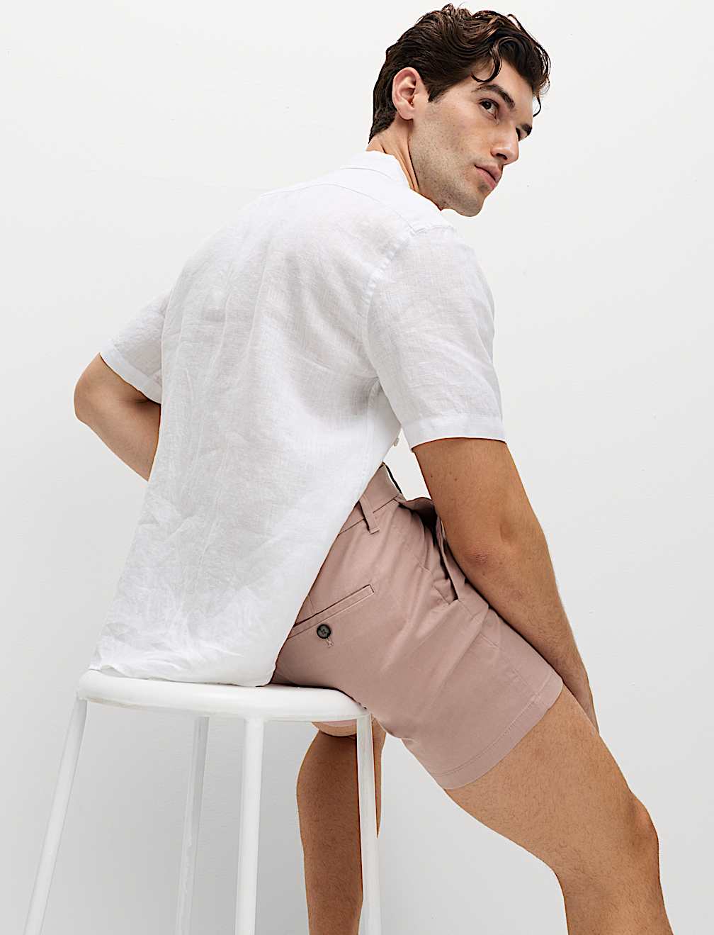 Regular Fit Stretch Chino Shorts