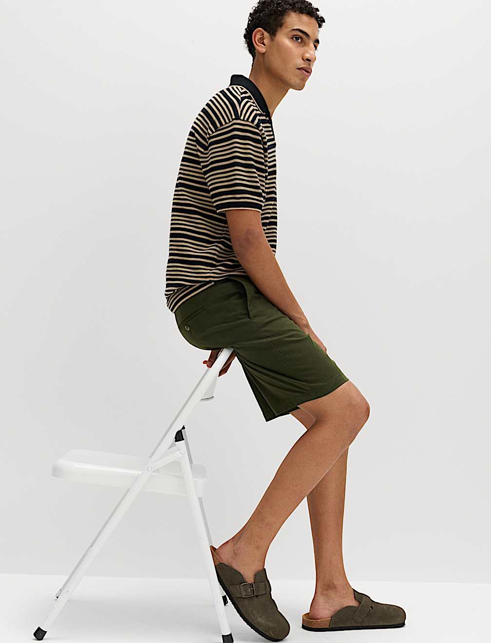 Regular Fit Stretch Chino Shorts