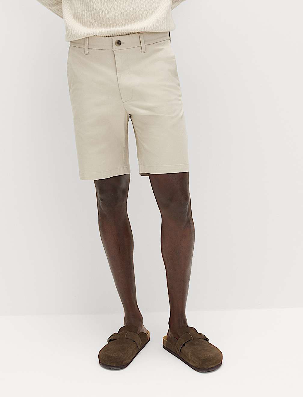Regular Fit Stretch Chino Shorts
