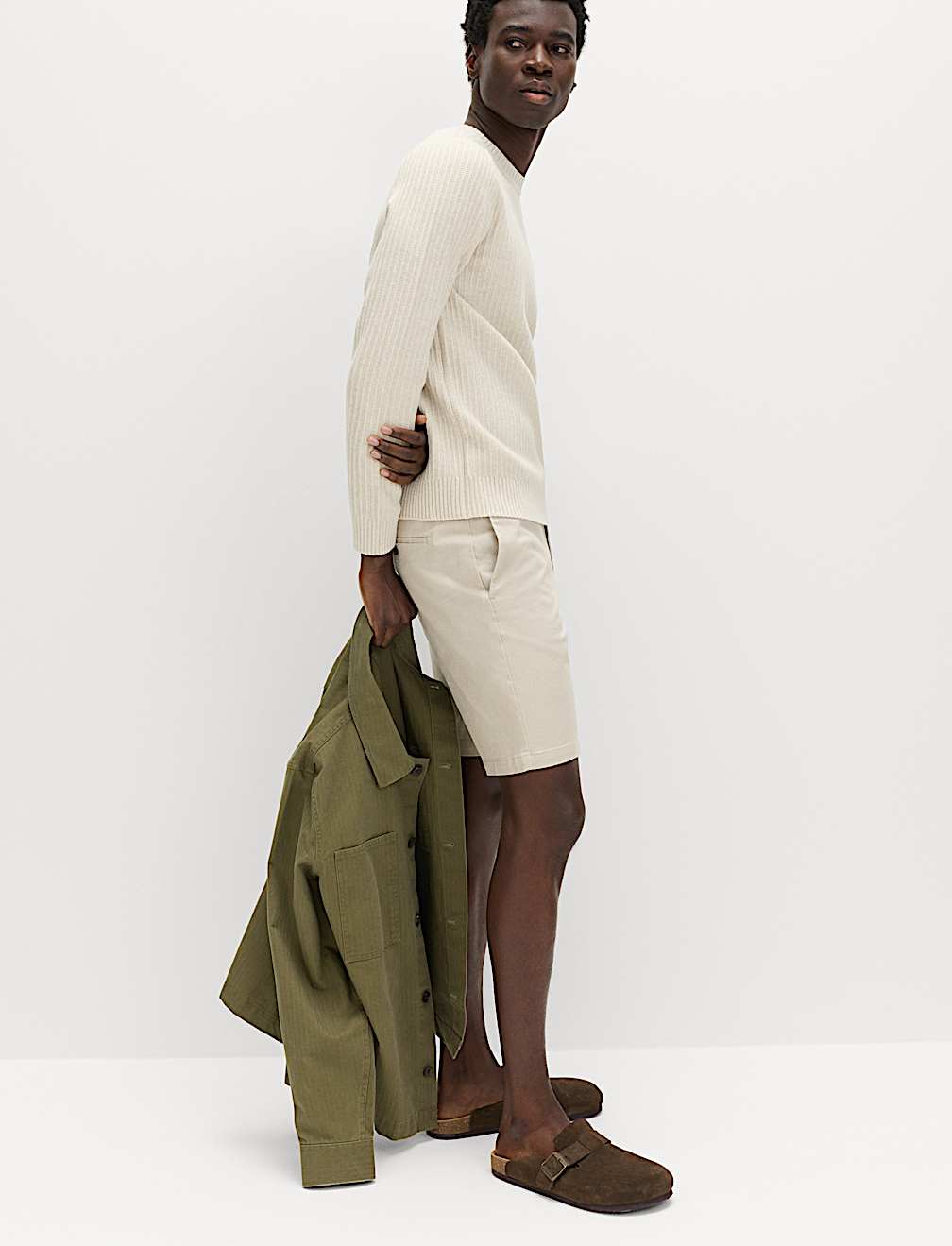 Regular Fit Stretch Chino Shorts