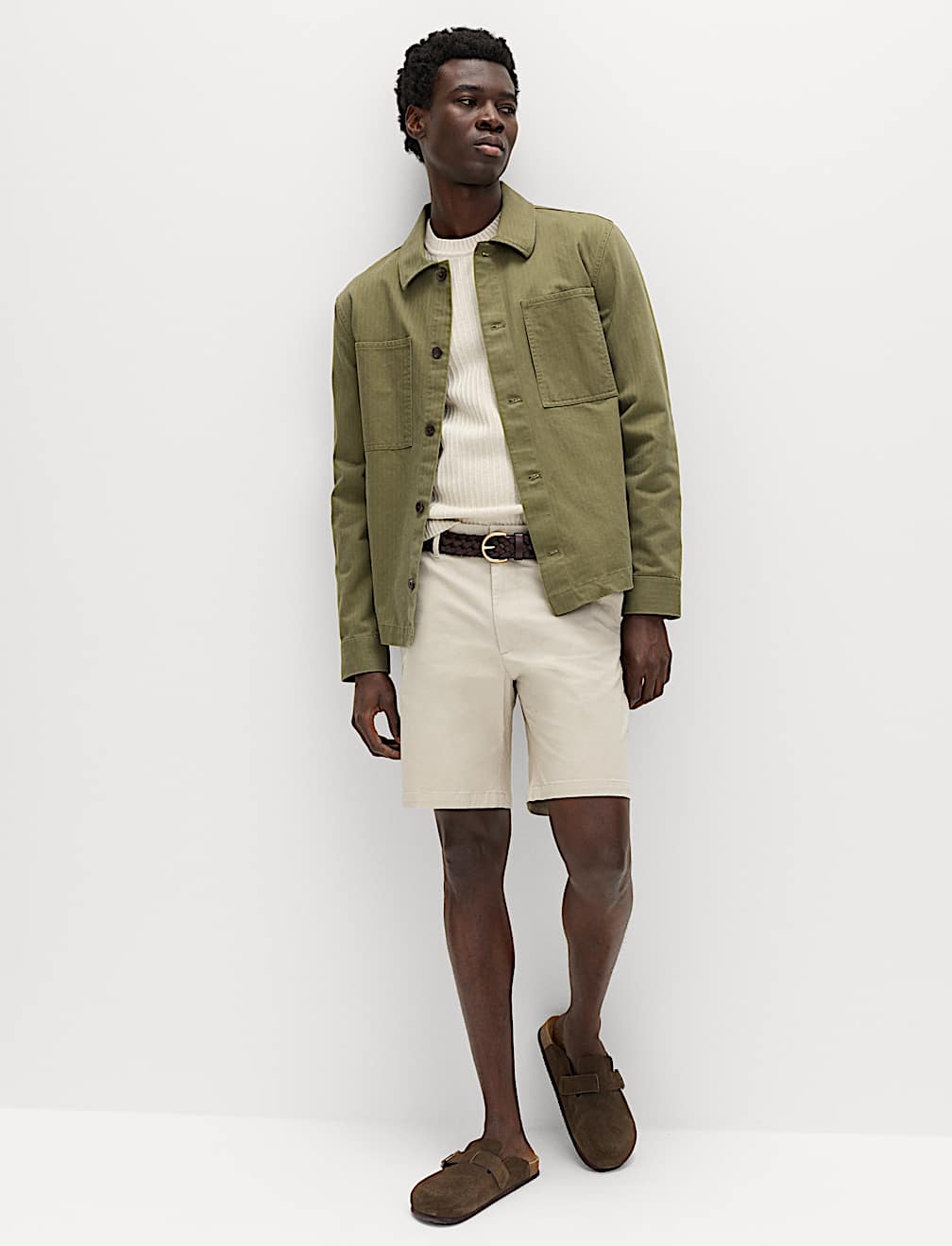 Regular Fit Stretch Chino Shorts