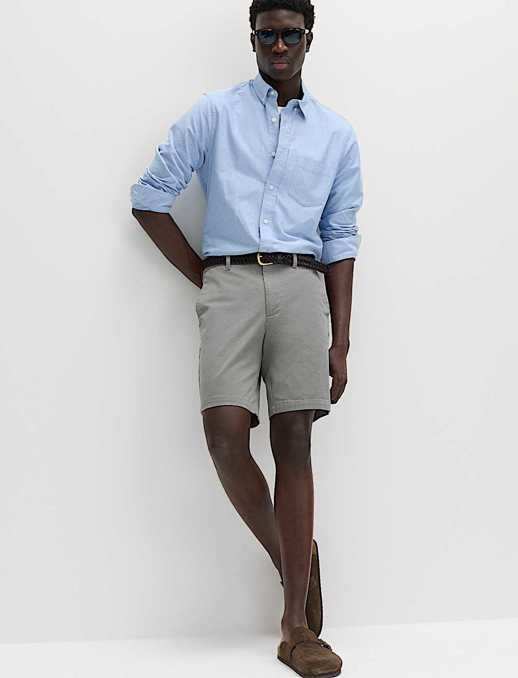 Regular Fit Stretch Chino Shorts