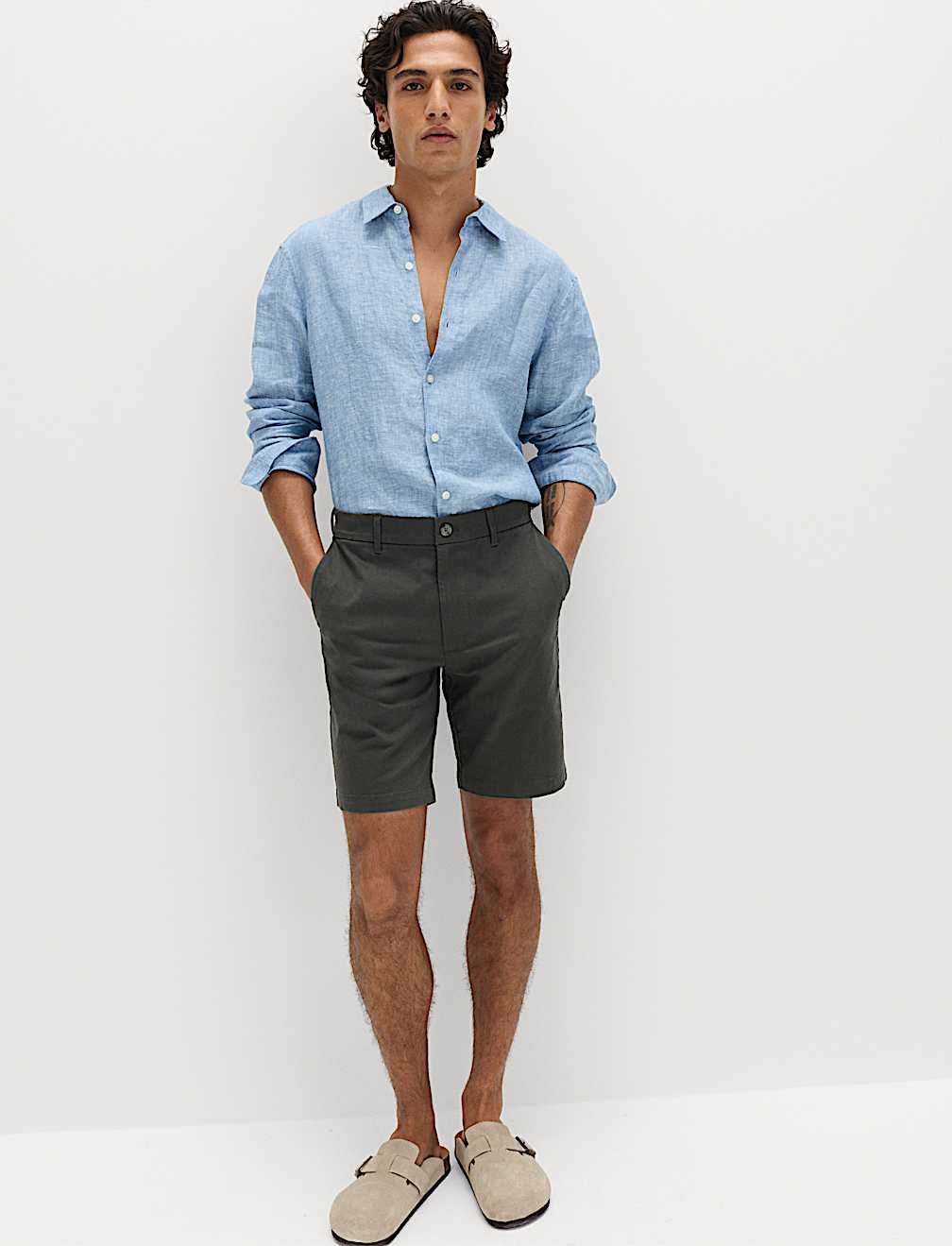 Regular Fit Stretch Chino Shorts