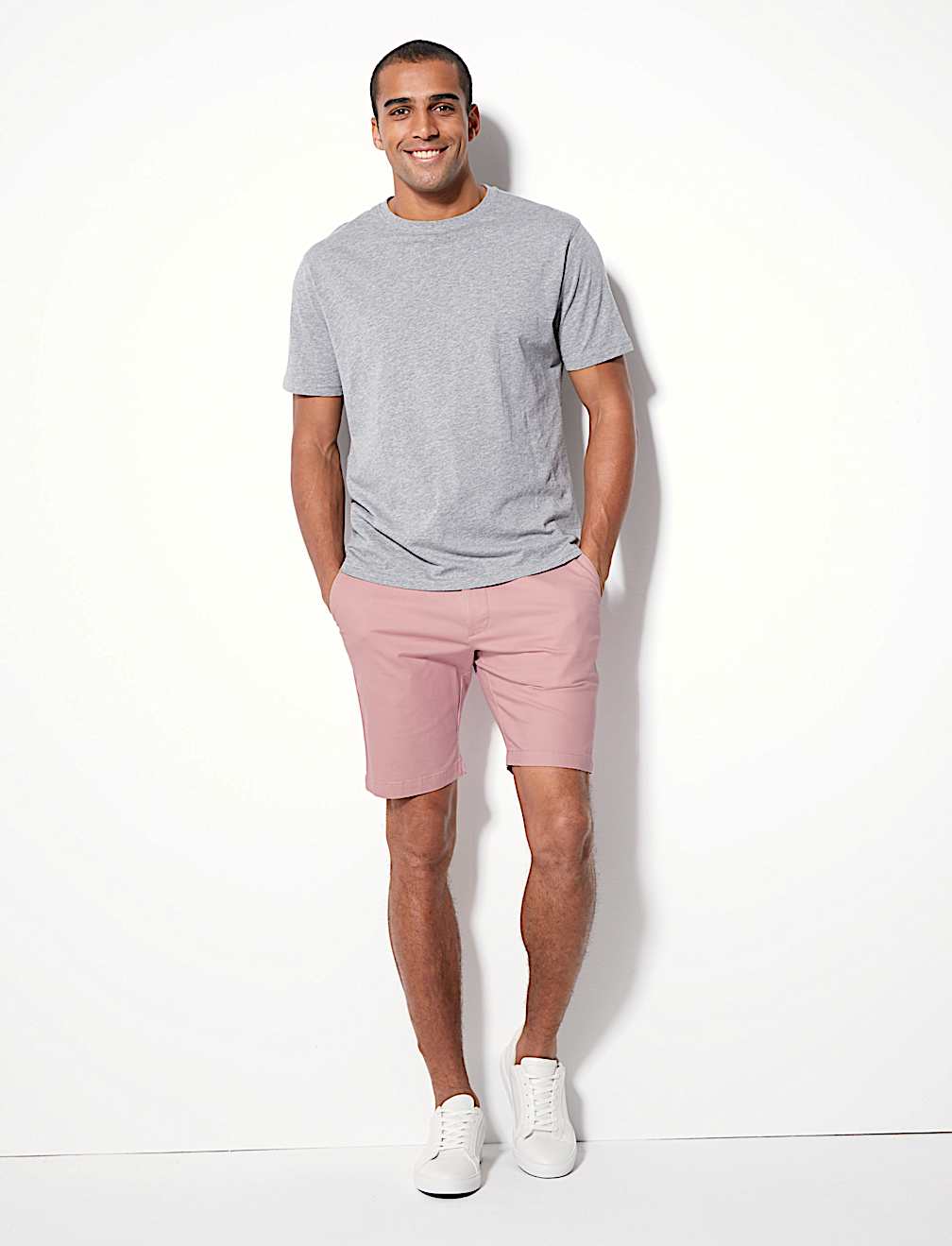Cotton Rich Chino Shorts with Stretch