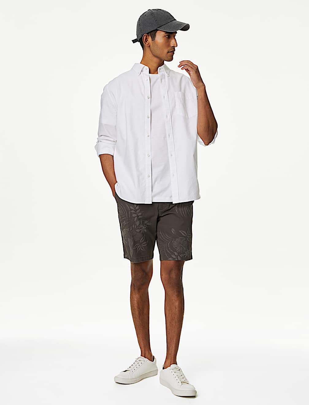 Floral Stretch Chino Shorts