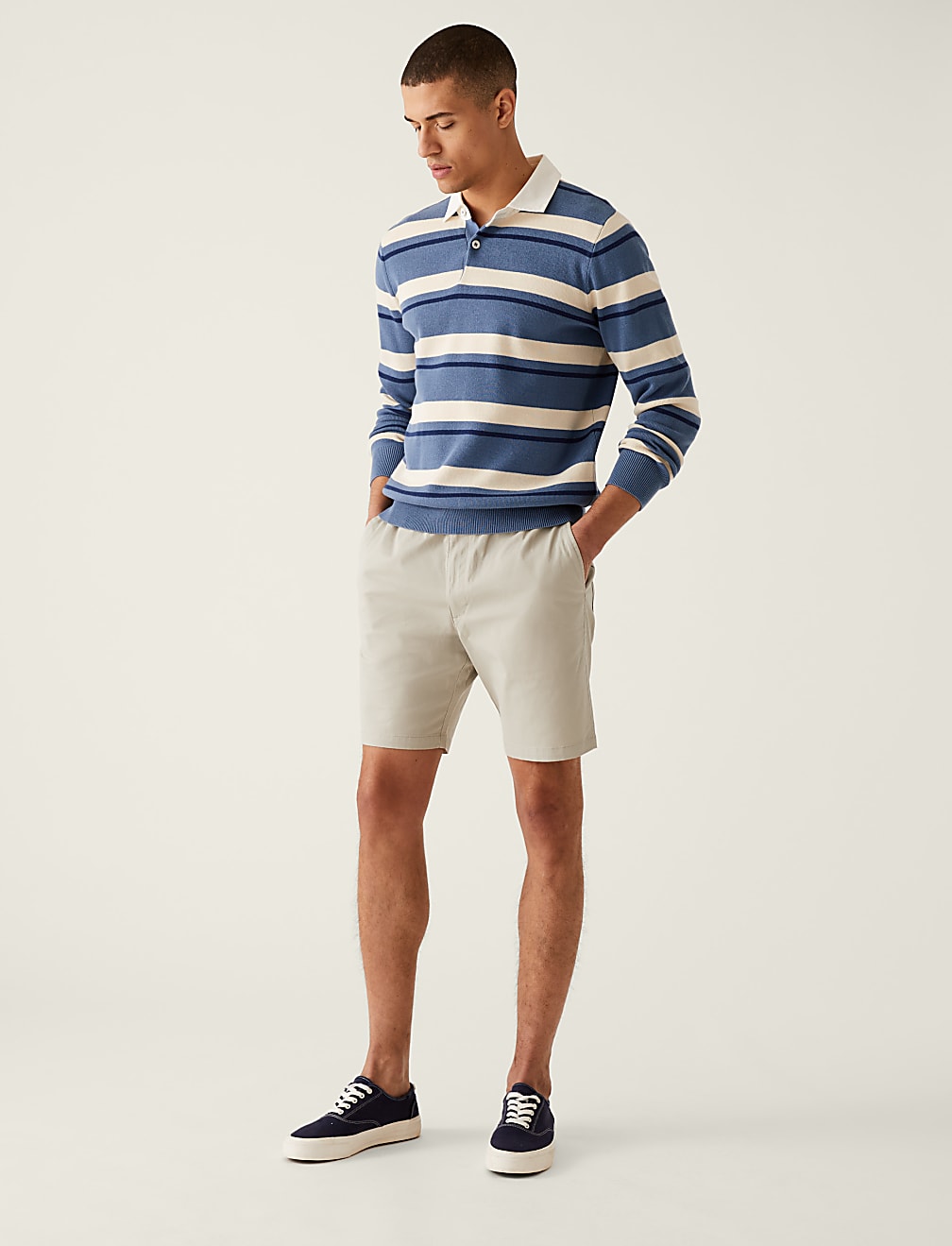Elasticated Waist Stretch Shorts