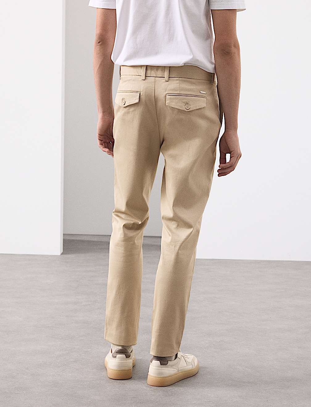 Slim Fit Cotton Rich Stretch Trousers