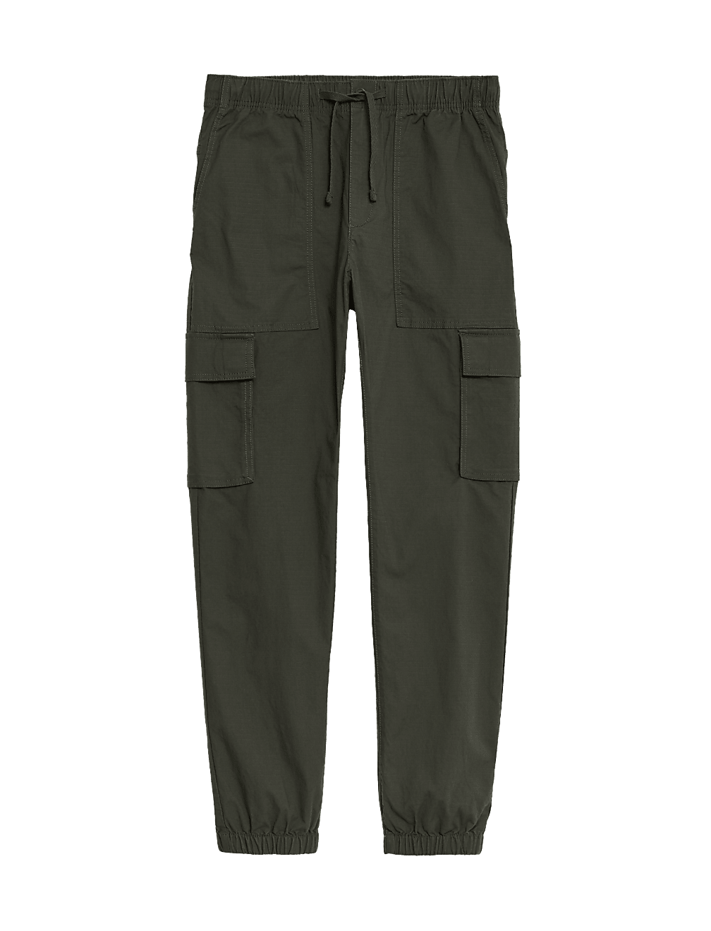 Elasticated Waist Ripstop Cargo Trousers