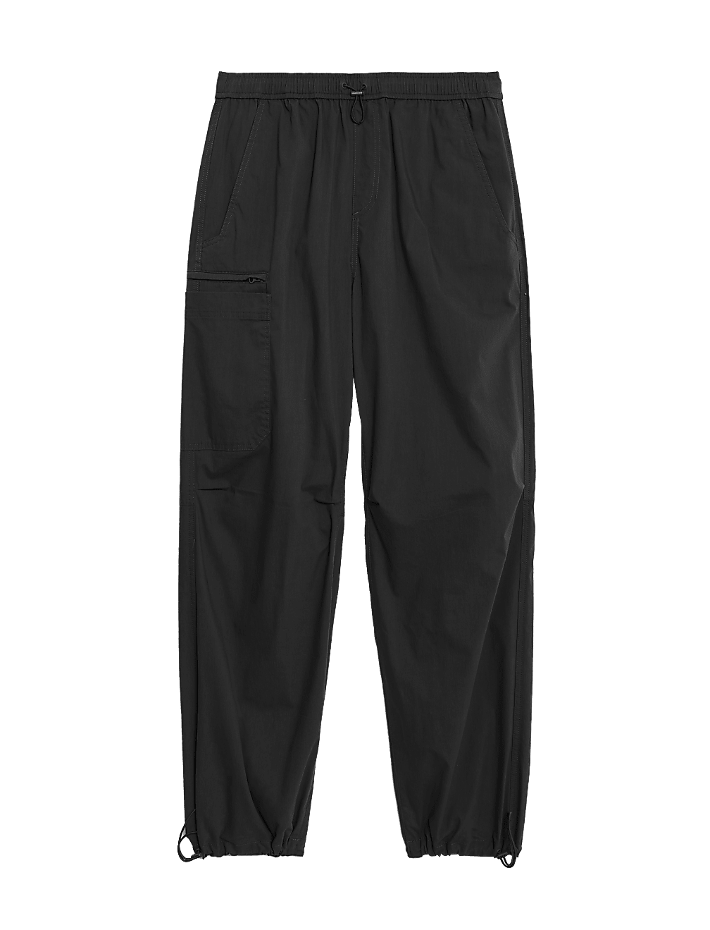 Loose Fit Parachute Cargo Trousers