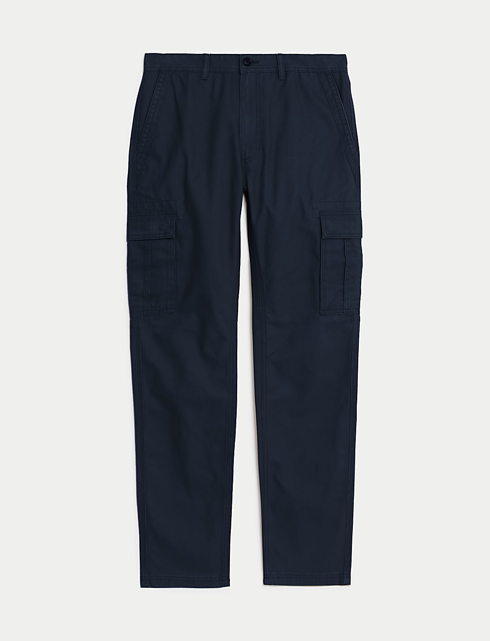 Tapered Fit Pure Cotton Cargo Trousers