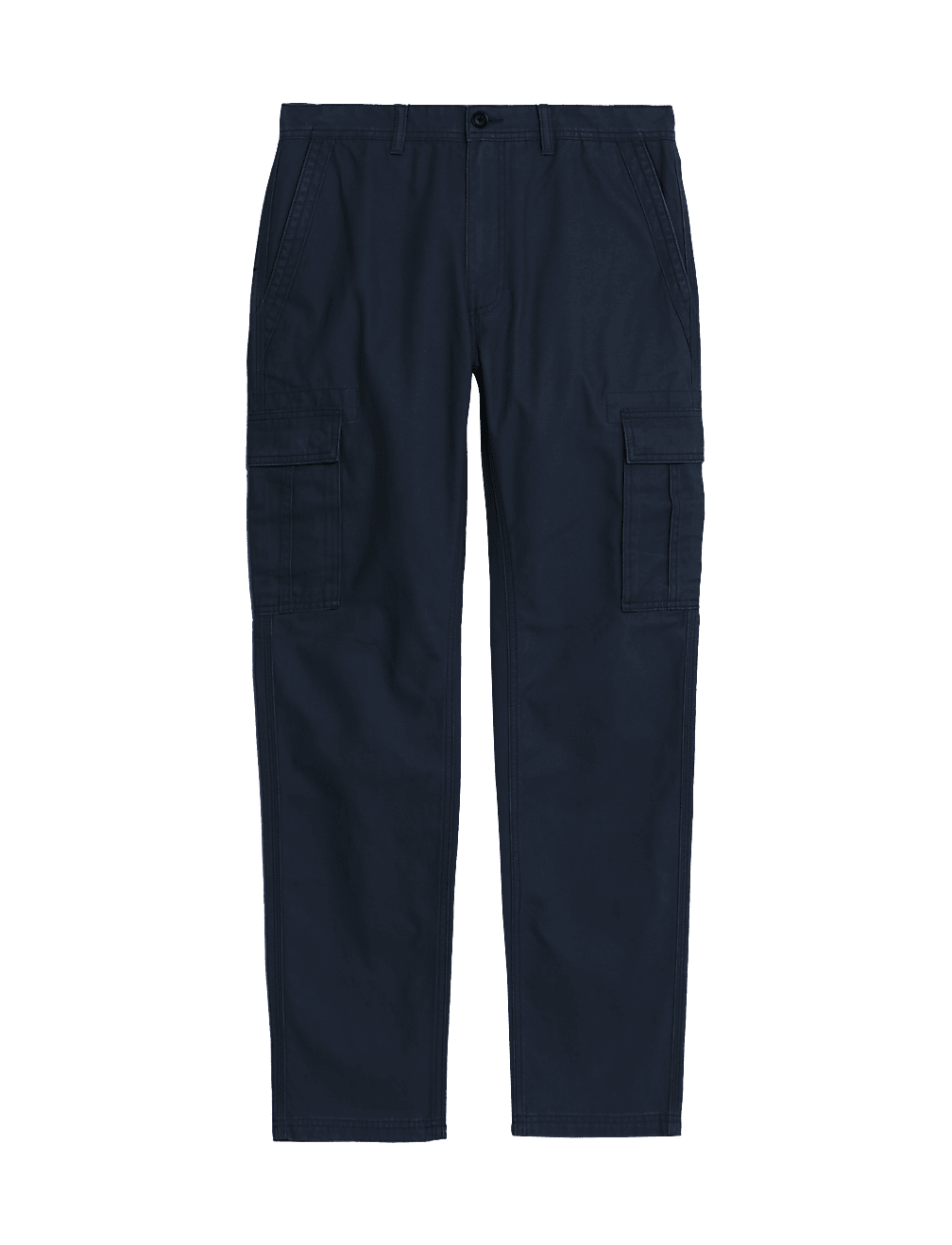 Tapered Fit Pure Cotton Cargo Trousers