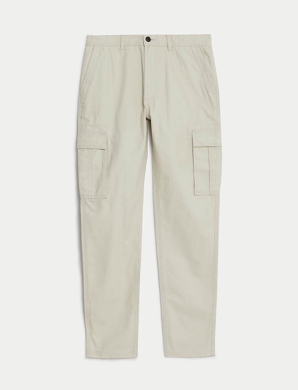 Tapered Fit Pure Cotton Cargo Trousers