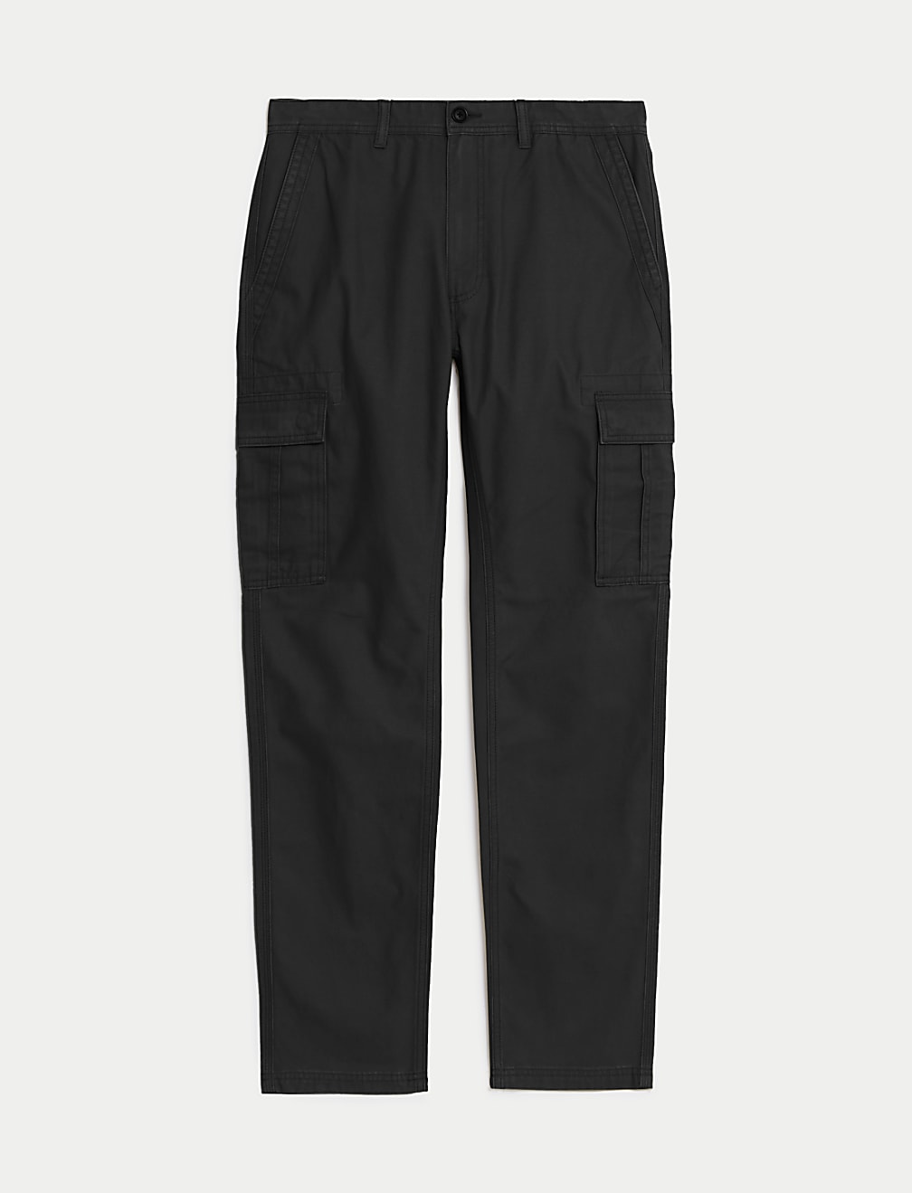 Tapered Fit Pure Cotton Cargo Trousers