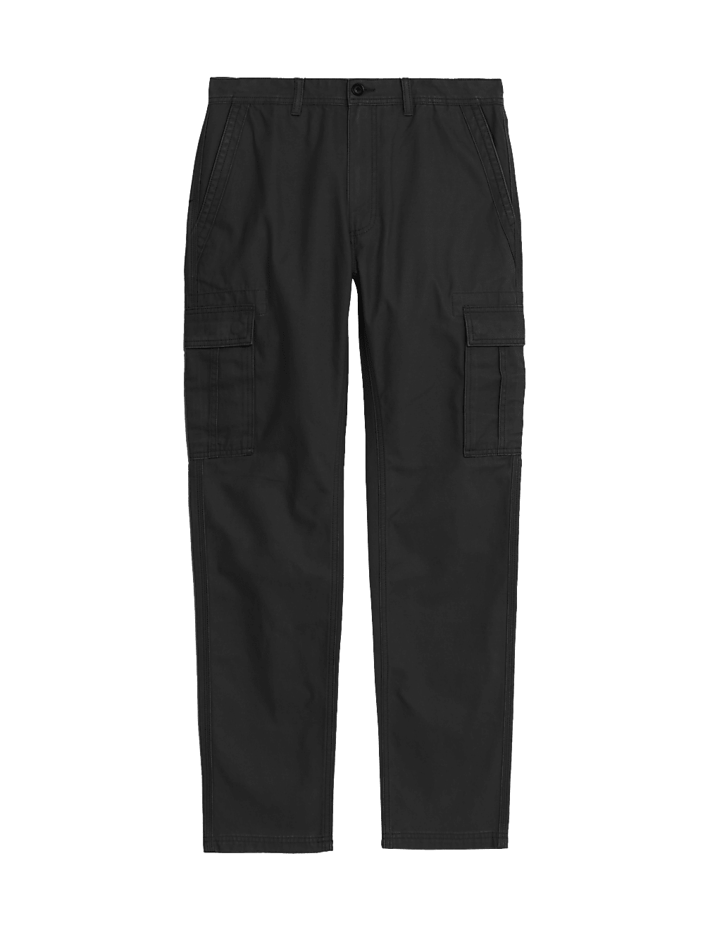 Tapered Fit Pure Cotton Cargo Trousers